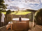 Hillside hot tub